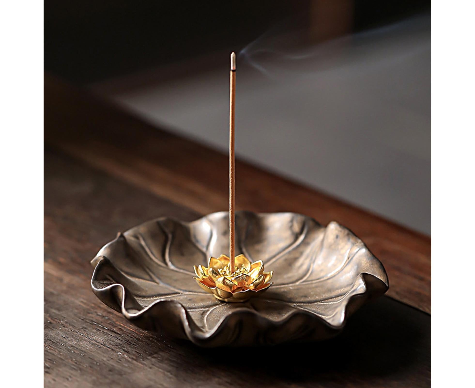 Lotus Leaf Mini Incense Holder for Teahouse-A - Image 2