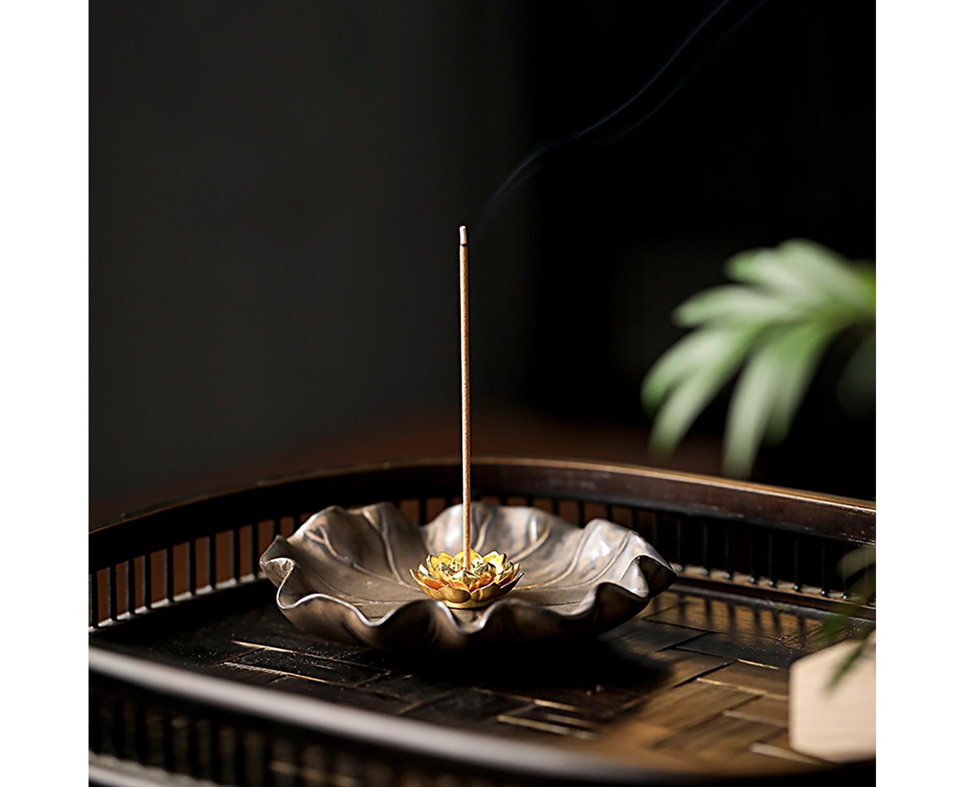 Lotus Leaf Mini Incense Holder for Teahouse-A - Image 6