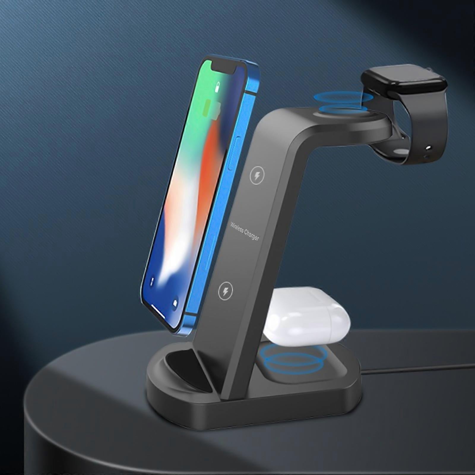 15W 3-in-1 Wireless Charging Station for iOS & Android Devices - Image 2