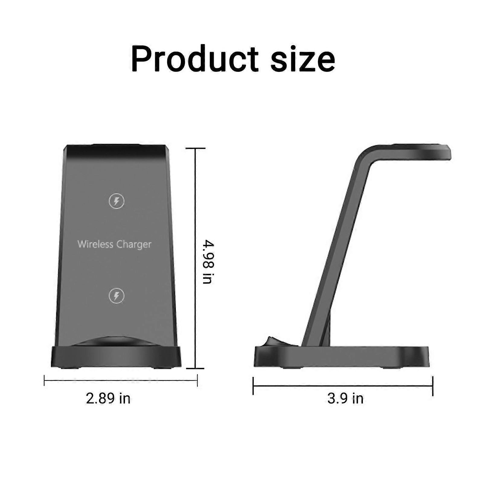 15W 3-in-1 Wireless Charging Station for iOS & Android Devices - Image 3
