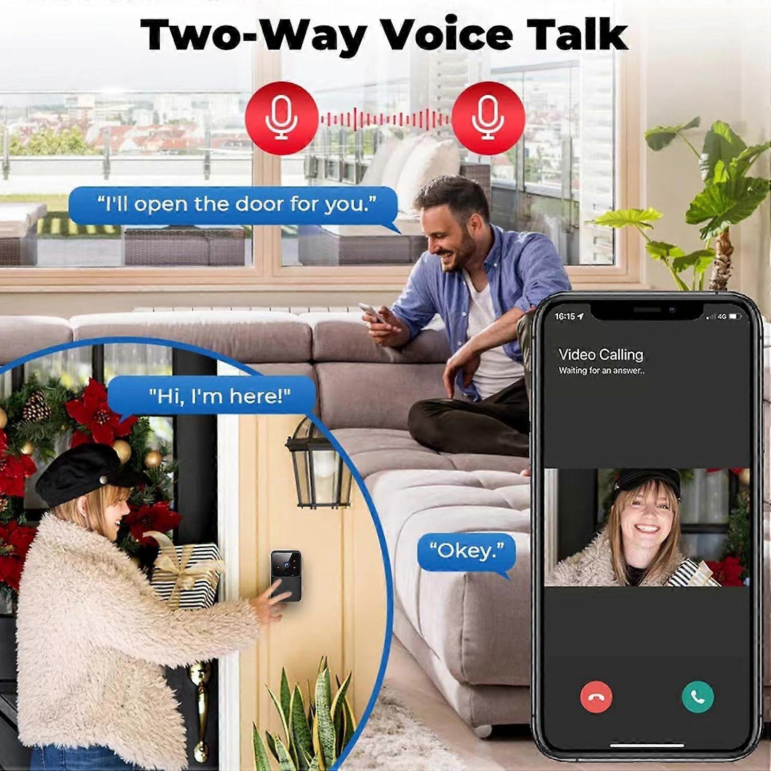 Video Doorbell Security Camera, Long Lasting Battery - Image 4