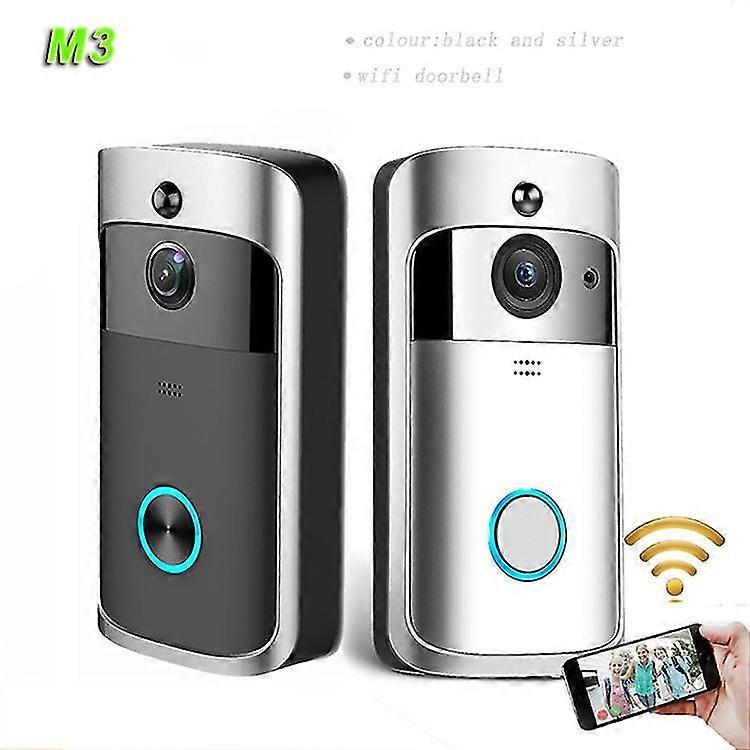 Wireless Video Doorbell Camera with Ringtone, Silver - Image 2