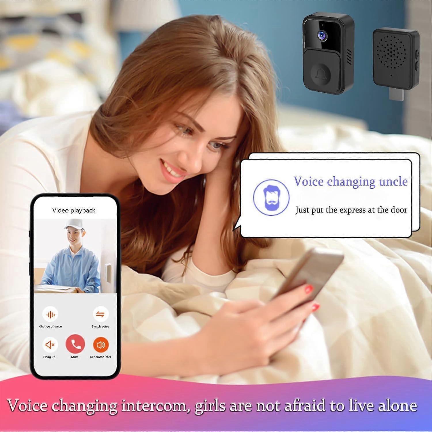 Smart WiFi Video Doorbell, Wireless Anti-Theft Camera Doorbell - Image 4