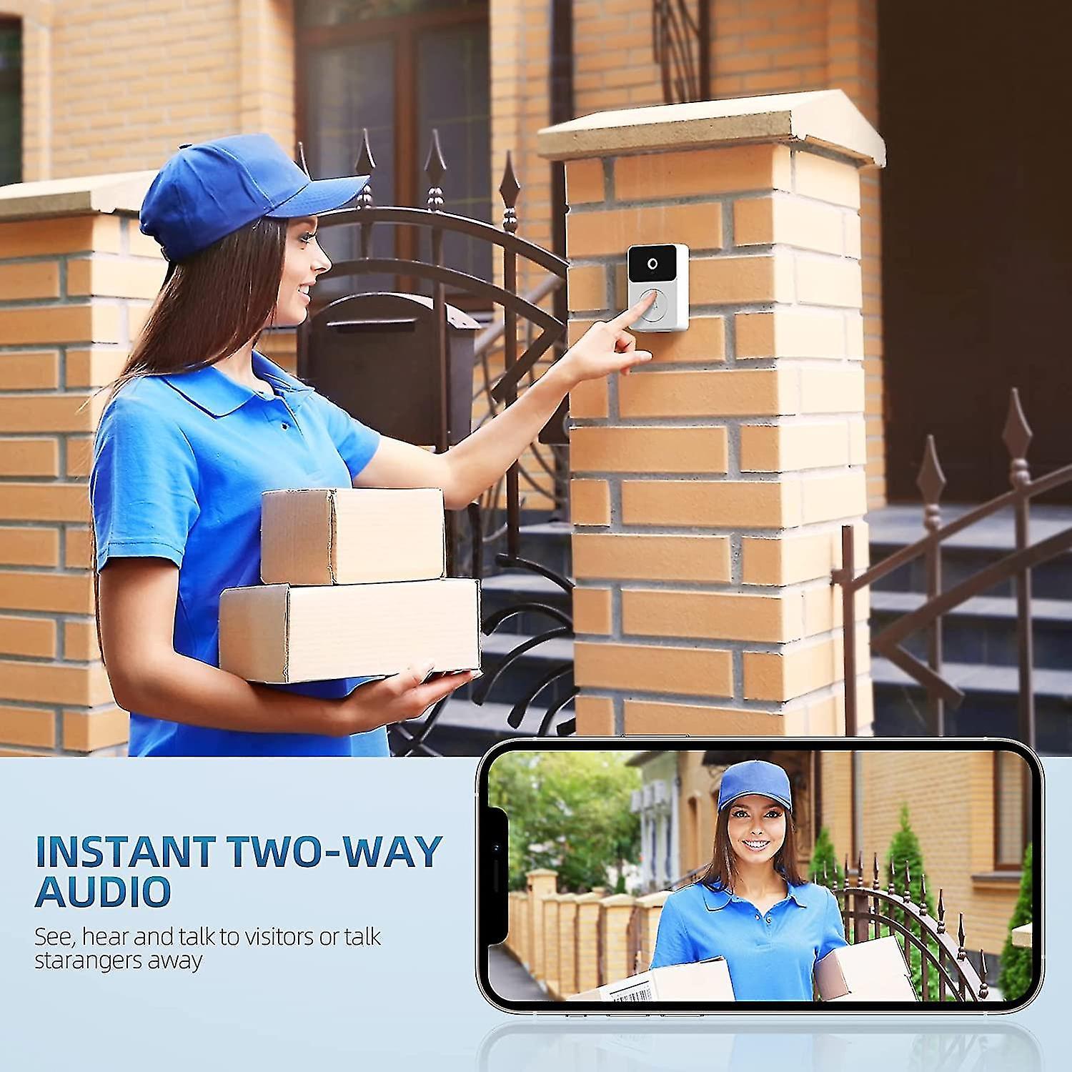Wireless Doorbell Camera with Chime, 2.4GHz Video Doorbell - Image 3