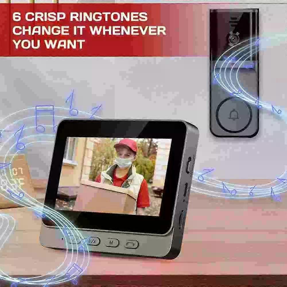 2.4G Wireless Video Doorbell with Smartphone Intercom, 256GB - Image 3
