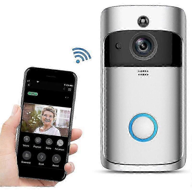 Wireless Video Doorbell Camera with Indoor Chime, Security - Image 1