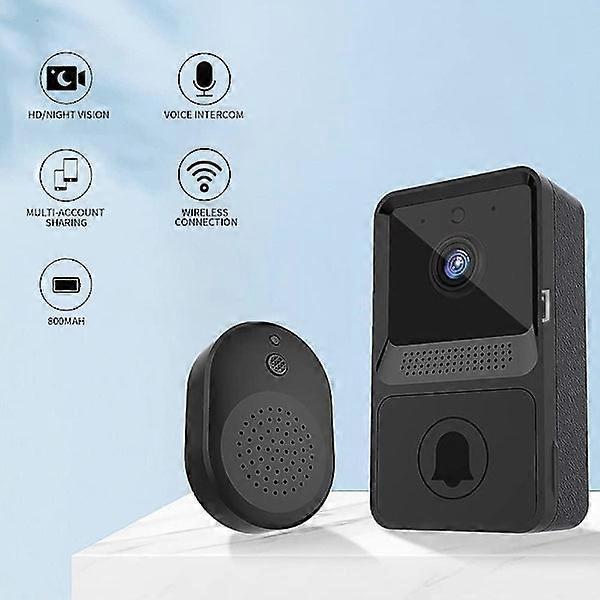 Wireless Smart Video Doorbell, Night Vision Security Camera - Image 2