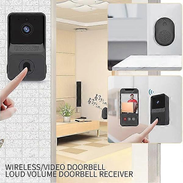 Wireless Smart Video Doorbell, Night Vision Security Camera - Image 3