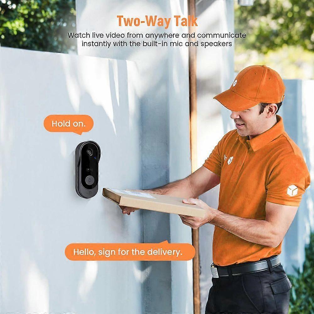 Smart Video Doorbell, Rechargeable Wireless Camera Doorbell - Image 4