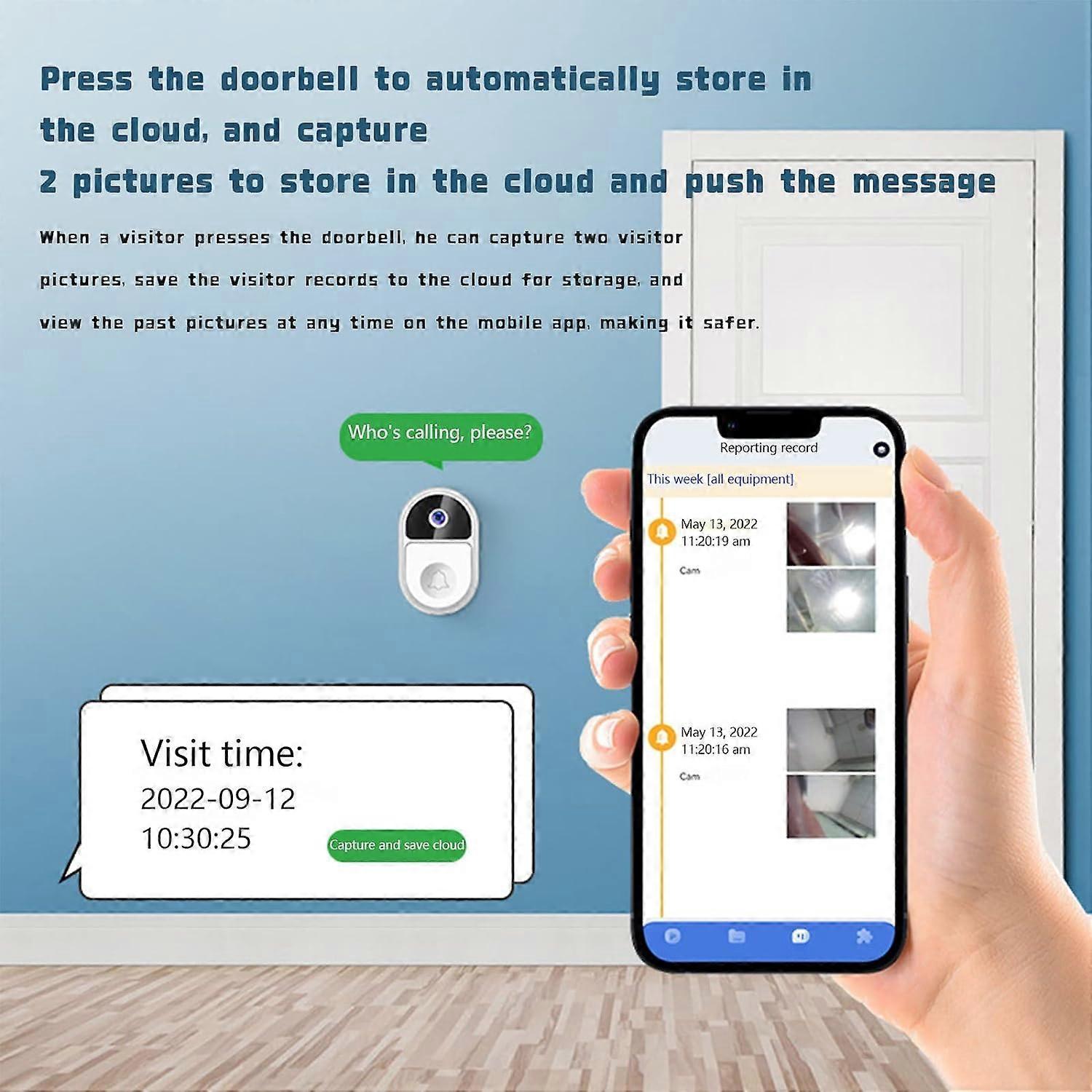 Smart Video Doorbell with Chime, HD Night Vision, Anti-Theft - Image 4