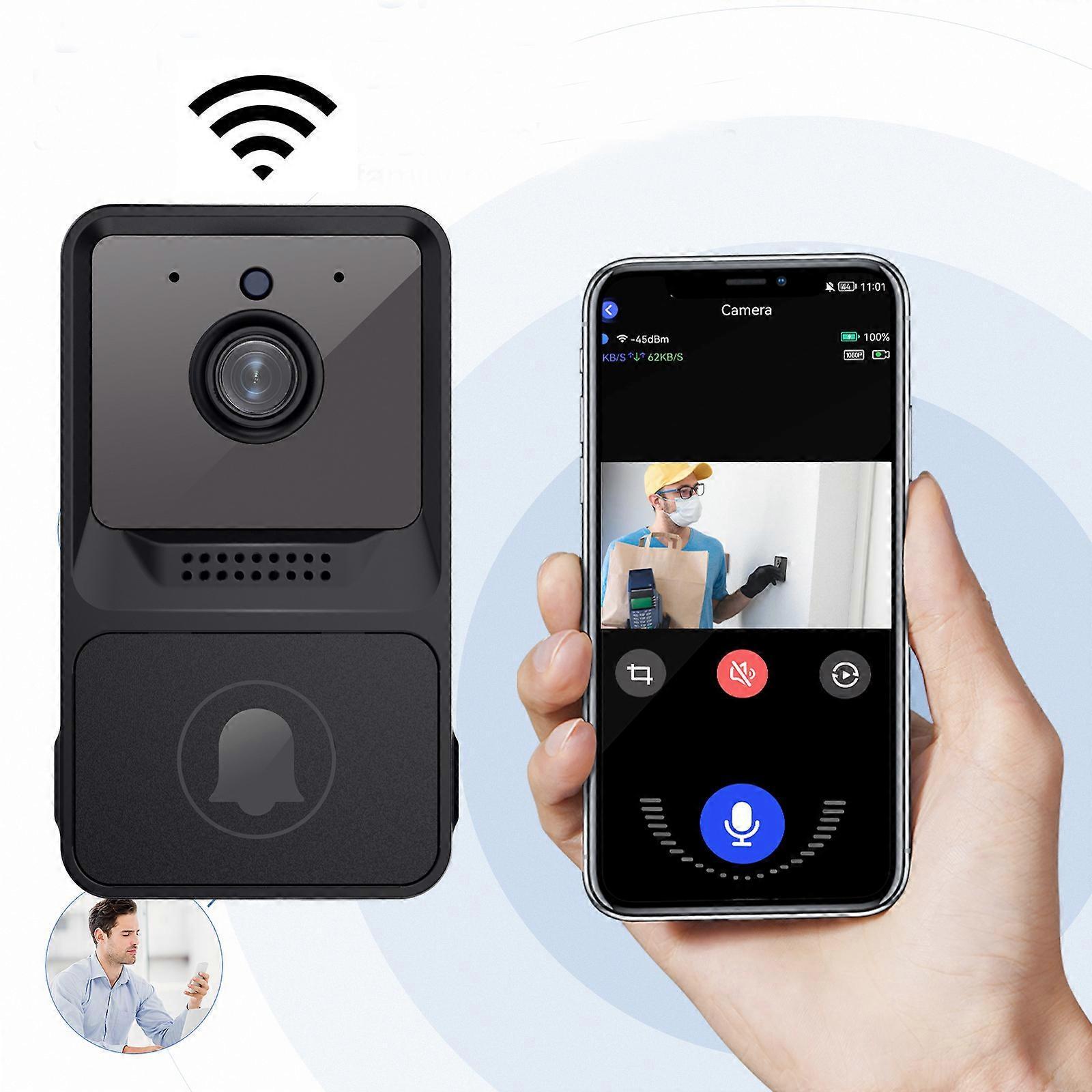 Wireless Doorbell Camera, WiFi Video Doorbell with Two-Way Audio - Image 1