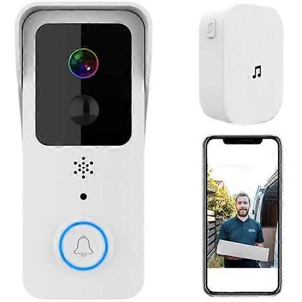 T32-1080P Wireless Video Doorbell with Indoor Chime, Macaron Color - Image 1