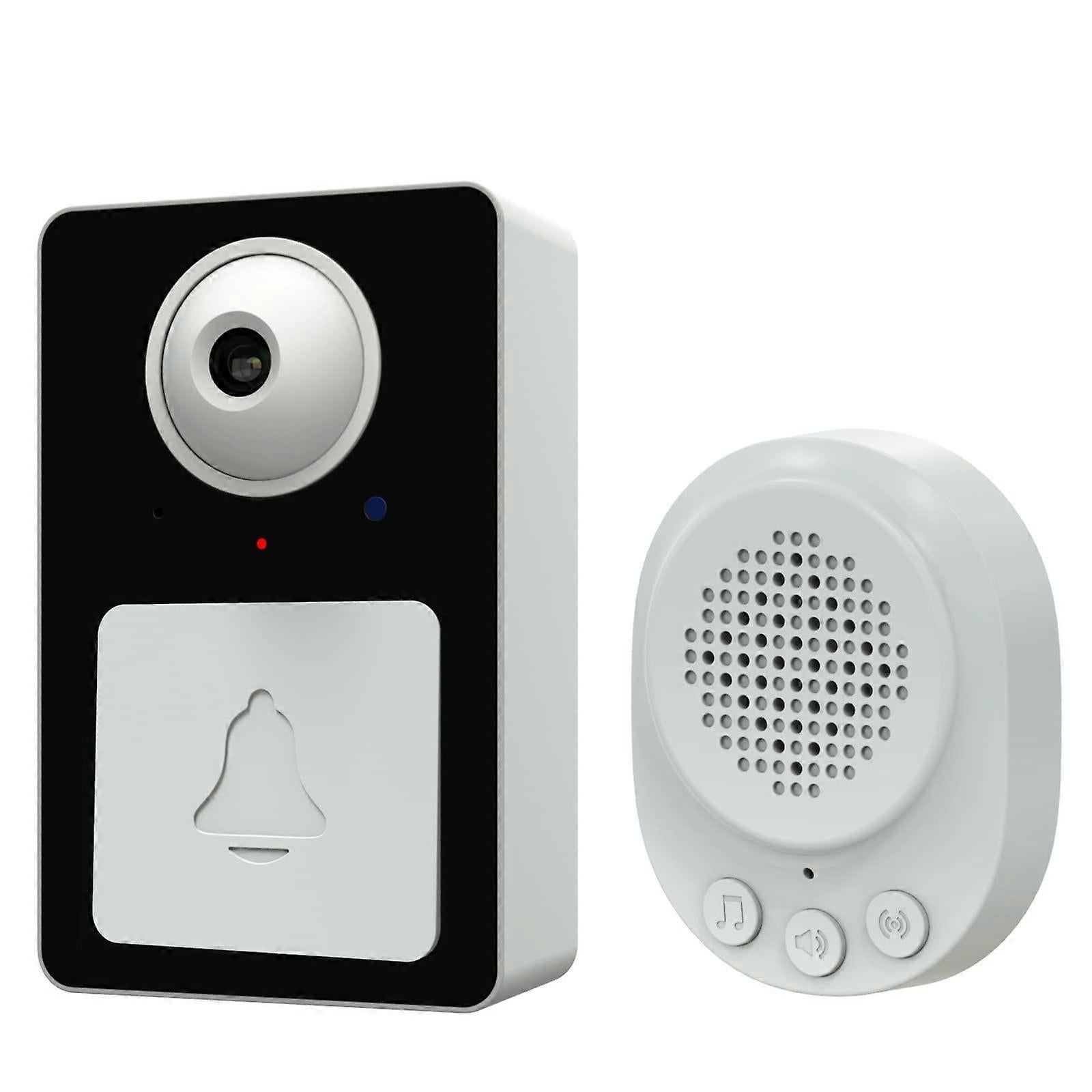 Wireless Video Doorbell Camera with Chime, Rechargeable Cordless Smart Doorbell - Image 1