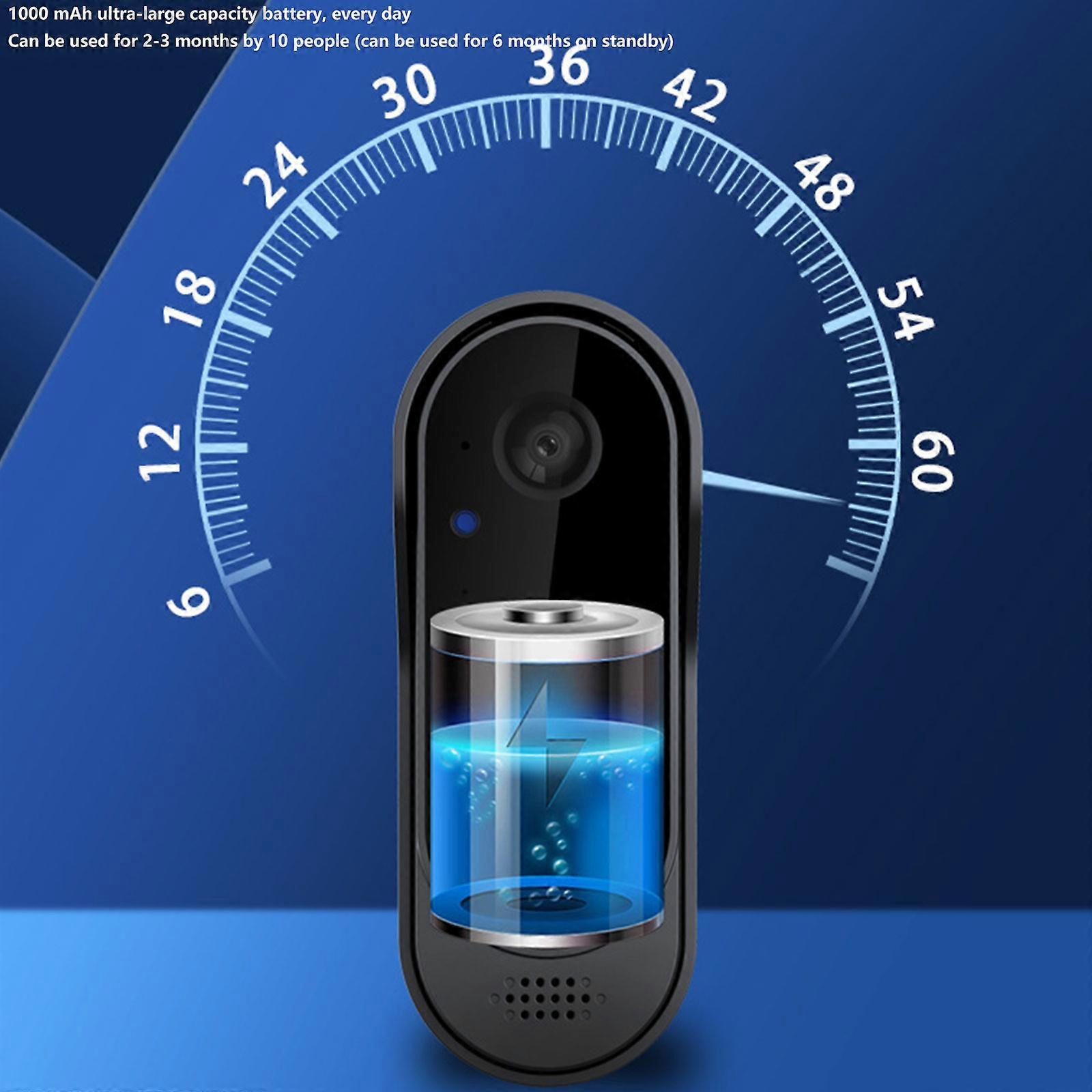 Smart Wireless Video Doorbell, WiFi Home Intercom, HD Night Vision - Image 4