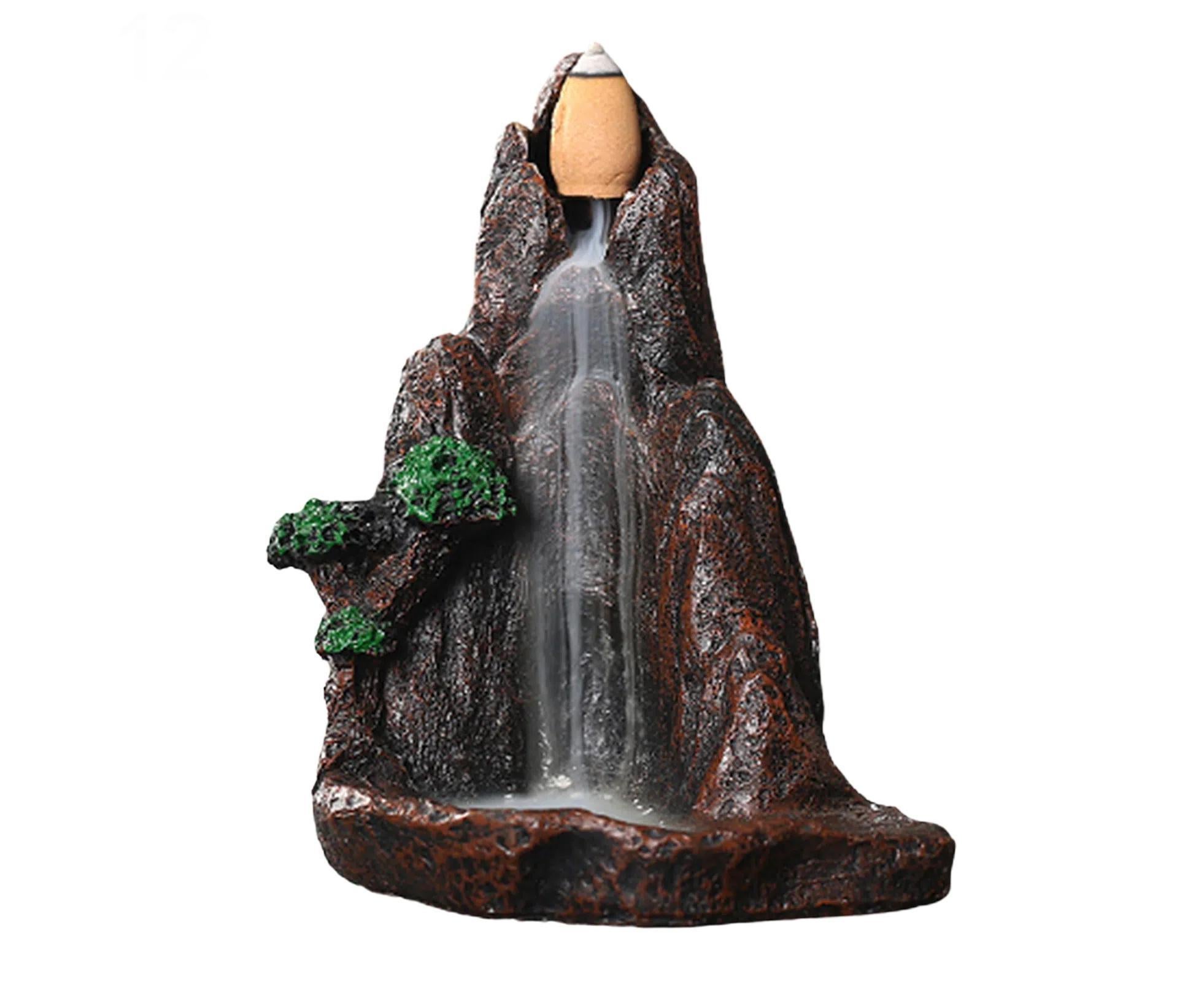 Resin Mountains Rivers Incense Burners Holder Censer Aromatherapy Home Decor- 12 - Image 1