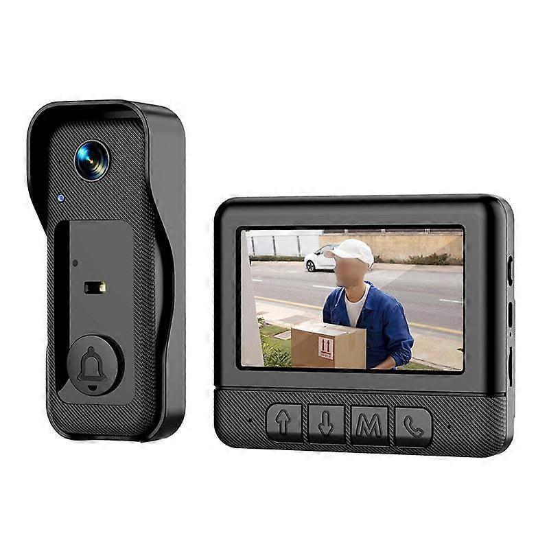 X6 Wireless Video Doorbell, Night Vision, Black - Image 1