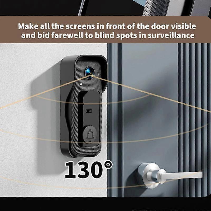 X6 Wireless Video Doorbell, Night Vision, Black - Image 4