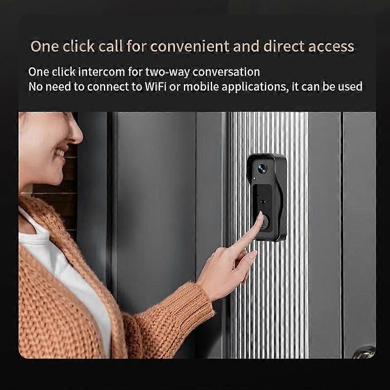 X6 Wireless Video Doorbell, Night Vision, Black - Image 5