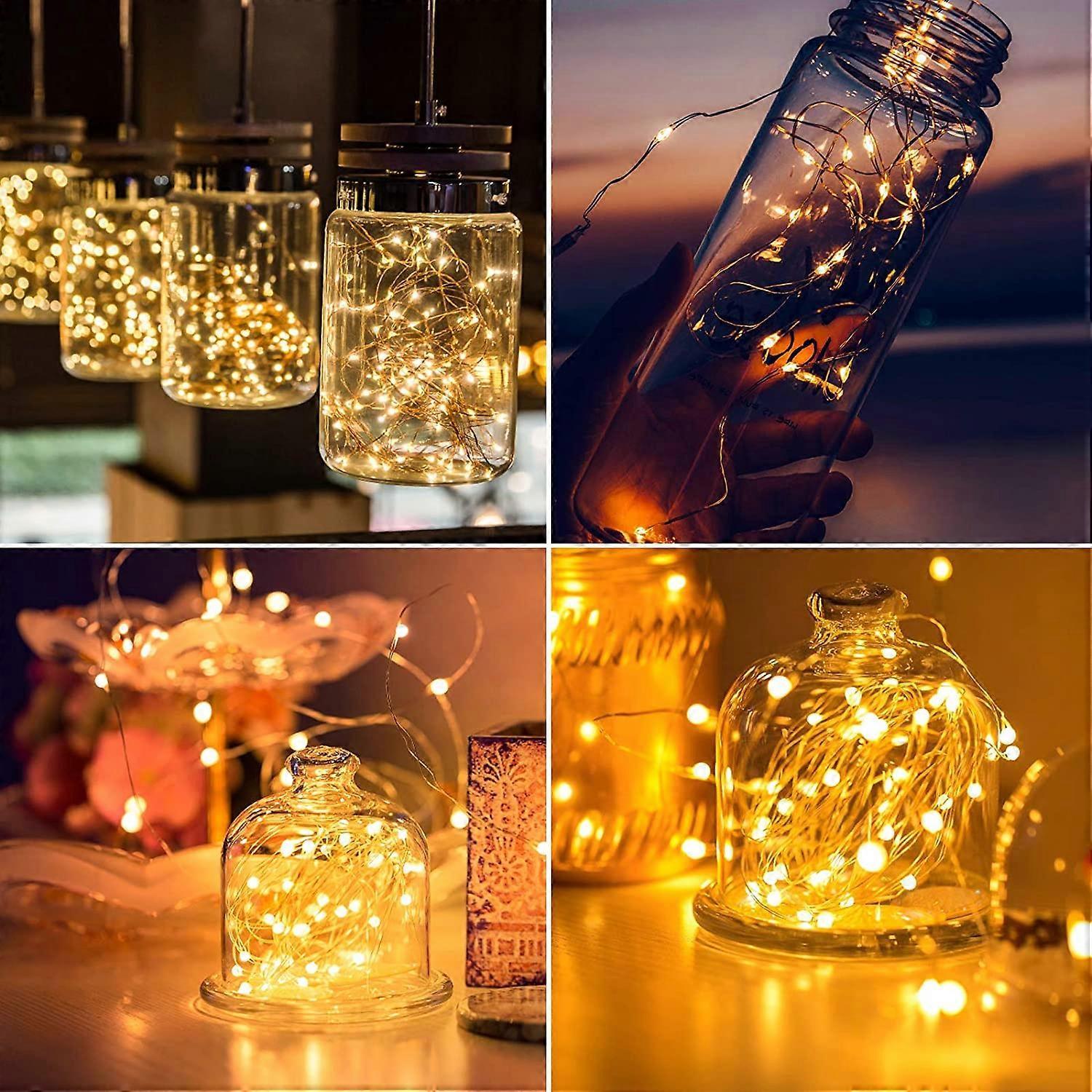 100 LED String Lights 10M, IP65 Waterproof, 8 Modes, Battery Operated - Image 2