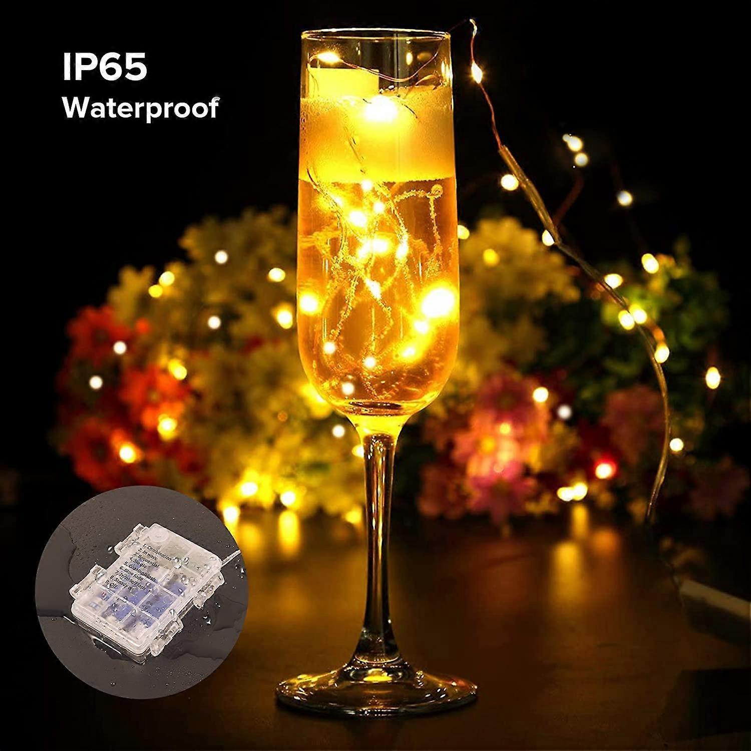 100 LED String Lights 10M, IP65 Waterproof, 8 Modes, Battery Operated - Image 4