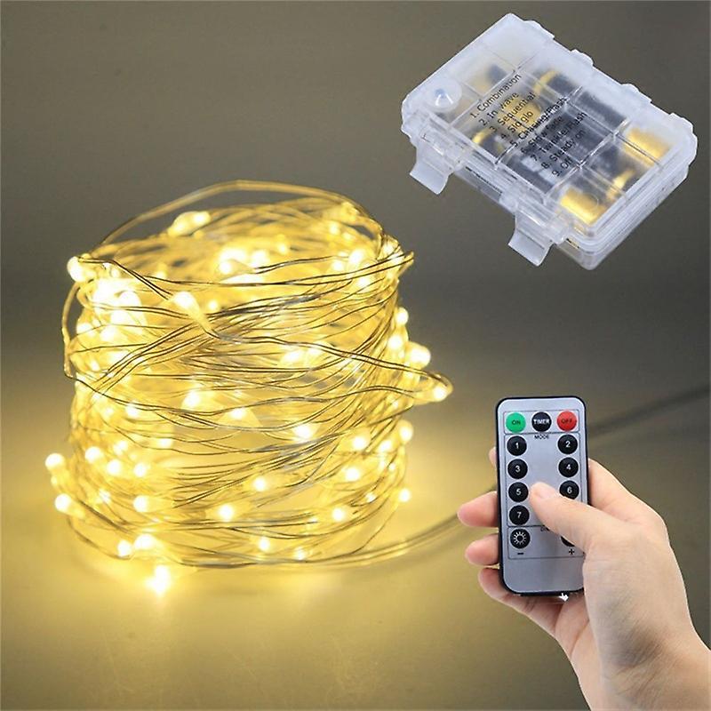 2M 20 LED String Lights, IP65 Waterproof, Halloween & Christmas Decor - Image 1