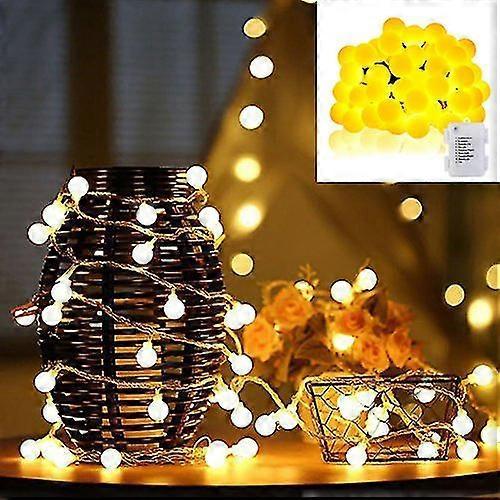 40 LED Waterproof Ball String Lights, 14.8ft, 8 Lighting Modes - Image 2
