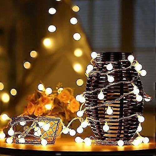 40 LED Waterproof Ball String Lights, 14.8ft, 8 Lighting Modes - Image 3