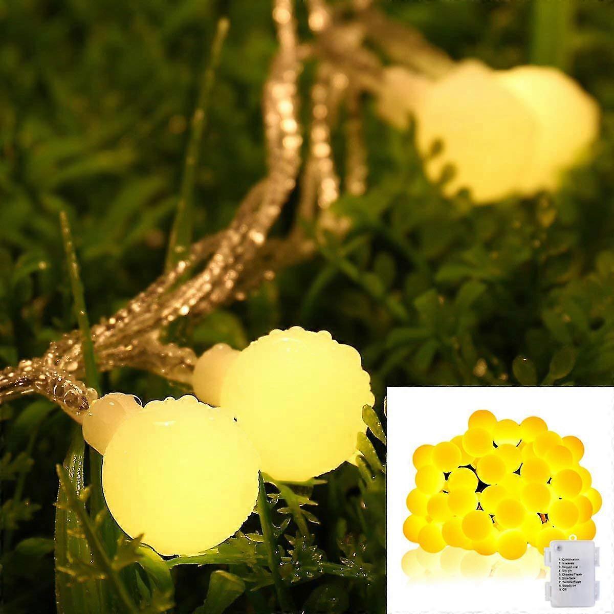 40 LED Waterproof Ball String Lights, 14.8ft, 8 Lighting Modes - Image 4