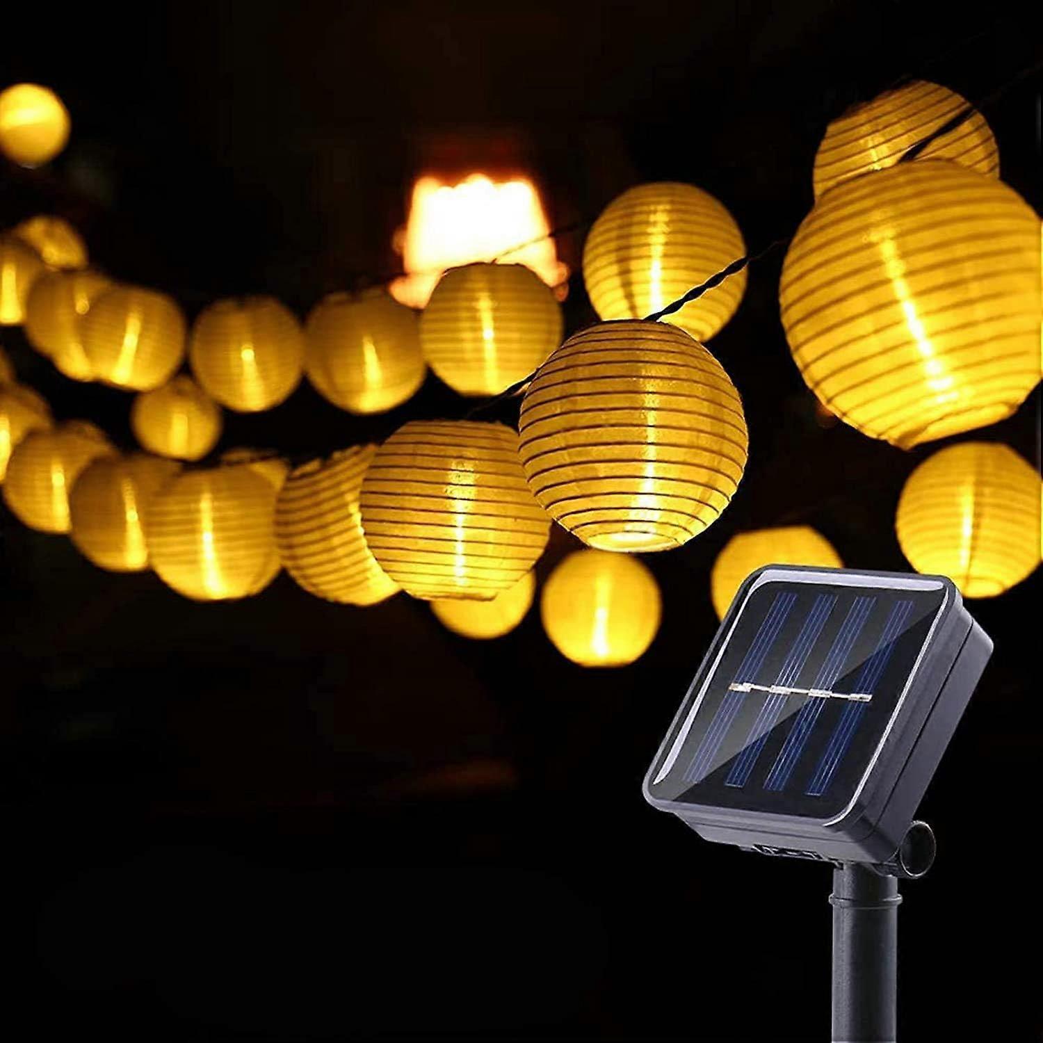 Solar LED String Lights 6.5M Nylon, 30 LEDs, Outdoor Garden Party Decor - Image 1