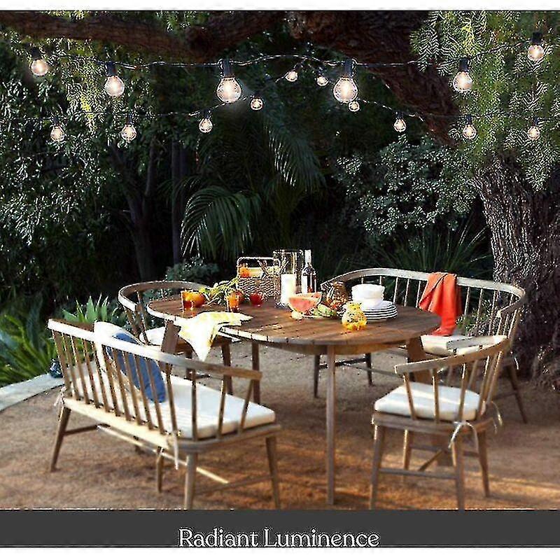 Solar Powered Patio LED String Lights, Waterproof Outdoor Bulbs 10 LEDs - Image 5