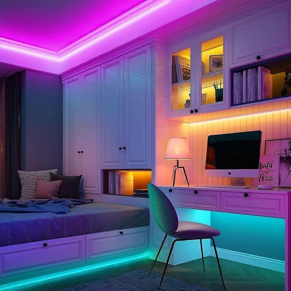10M Waterproof RGB LED String Lights, 300 LEDs with Bluetooth Controller - Image 2