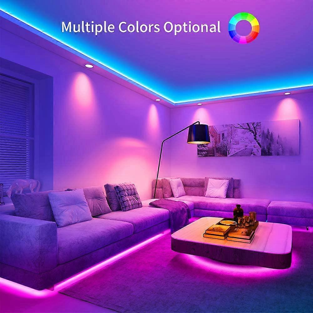 10M Waterproof RGB LED String Lights, 300 LEDs with Bluetooth Controller - Image 4