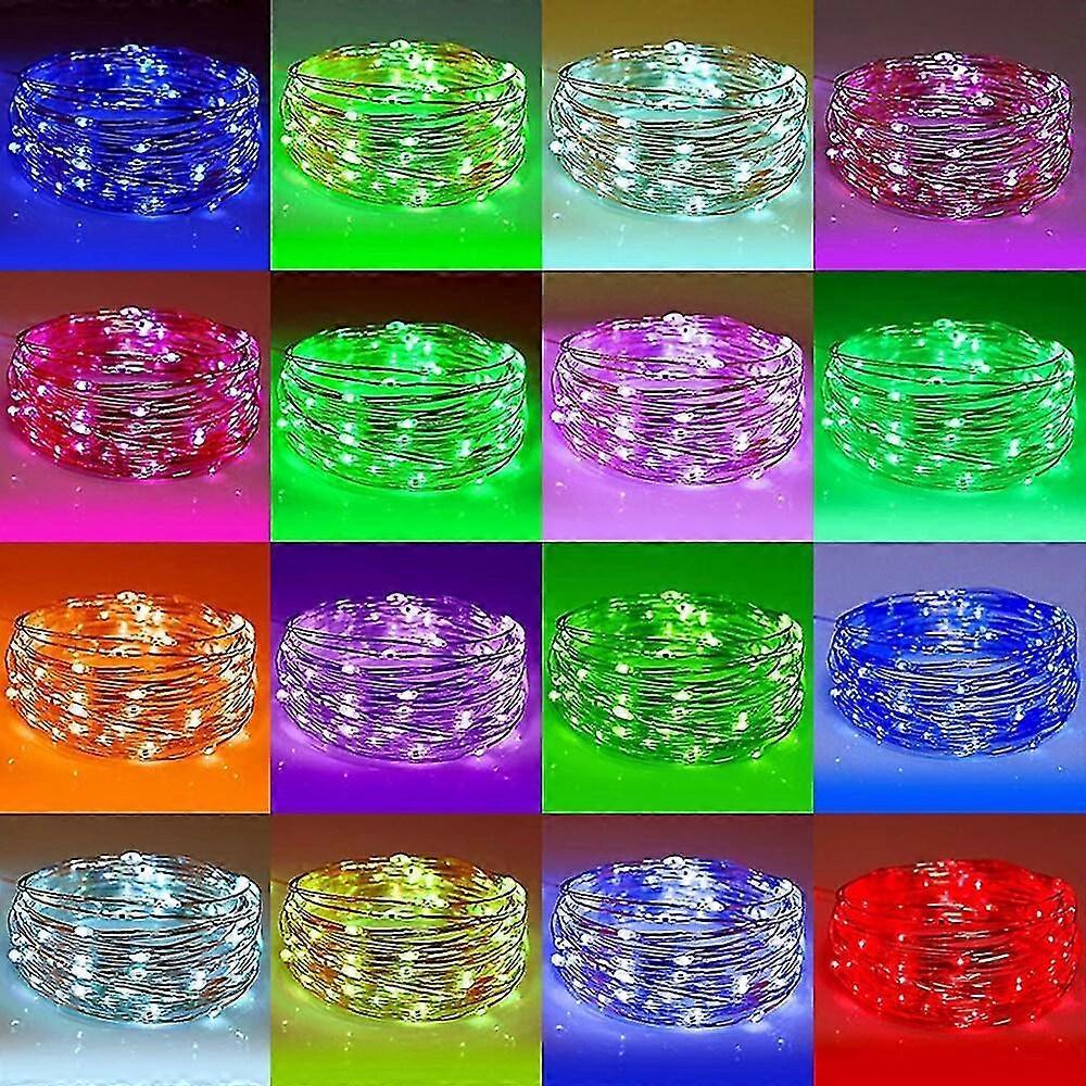 RGB Fairy String Lights, Indoor Outdoor Color Changing Music Twinkle Lights - Image 3