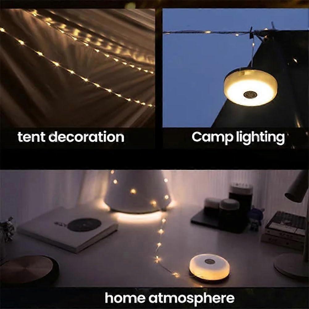 9M Camping LED String Lights, Rechargeable Quick Roll Up Tent Lighting - Image 4
