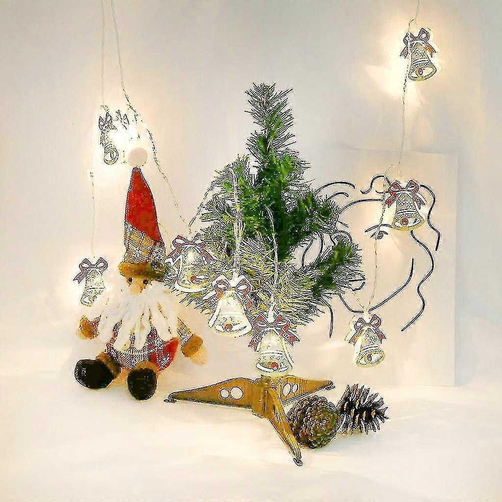 Colorful Bell LED String Lights, 10 LEDs, Battery Powered Christmas Decor - Image 5