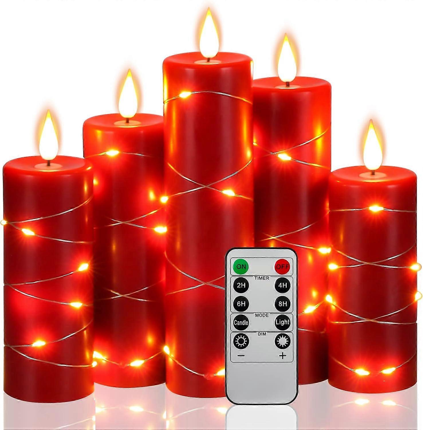 5 Pack LED String Lights with Remote, Star Clear Lights, Timer Function - Image 1