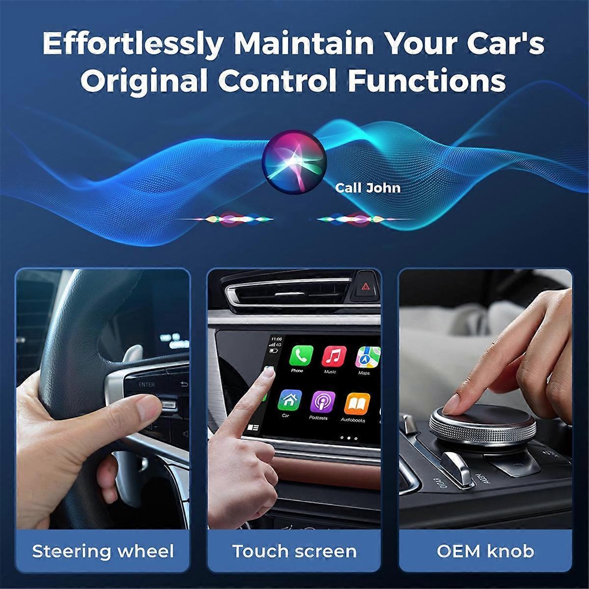 Wireless CarPlay Adapter for iOS, Mini Dongle Converts Wired to Wireless CarPlay - Image 5