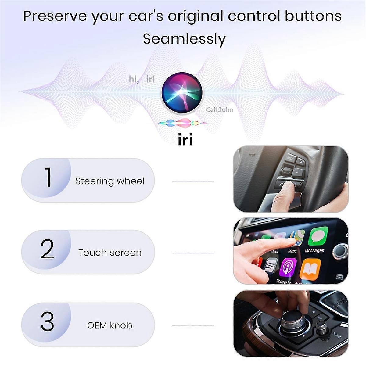 Wireless CarPlay Adapter, Wired to Wireless CarPlay Converter with USB Cable - Image 3