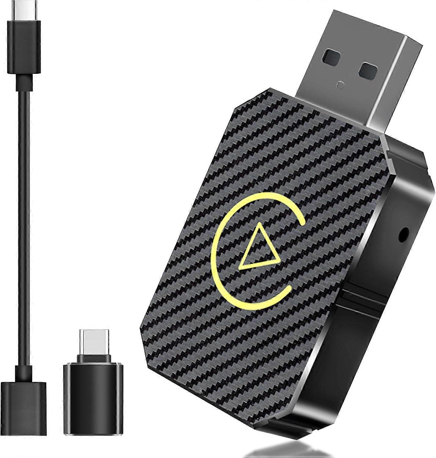 Wireless CarPlay Adapter, Convert Wired CarPlay to Wireless Plug & Play Dongle - Image 1