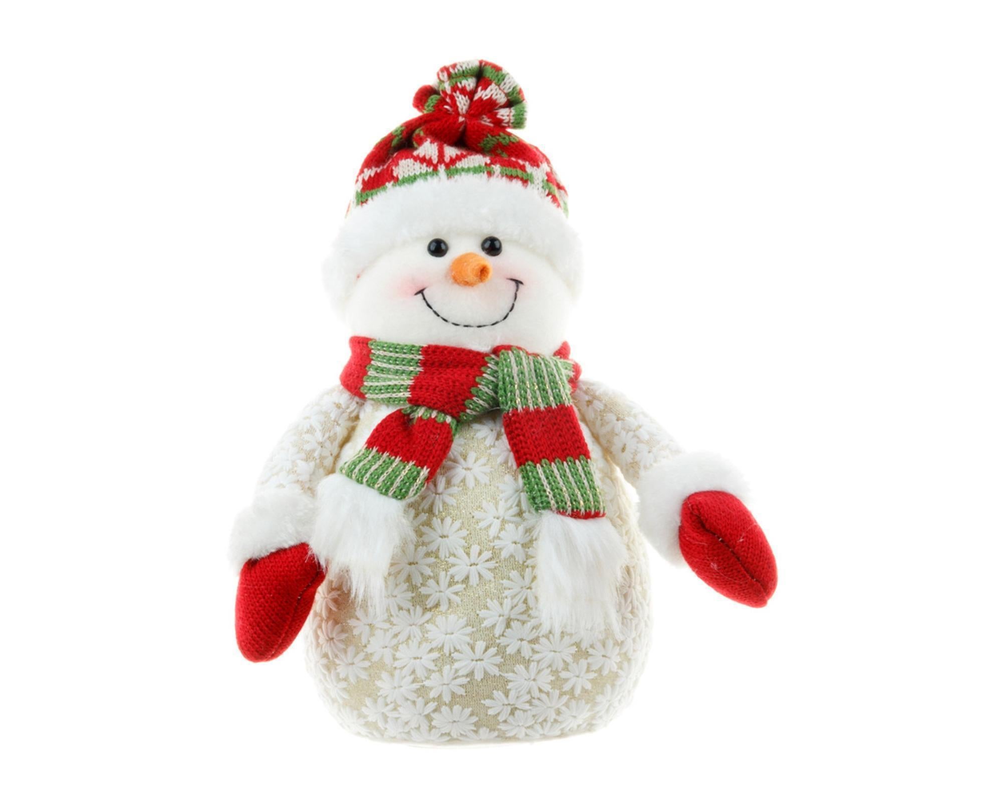 Xmas Snowman Ornament Light Yellow - Image 1