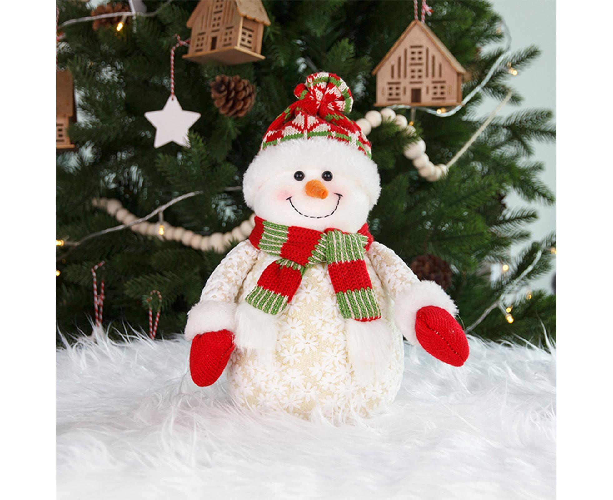 Xmas Snowman Ornament Light Yellow - Image 3