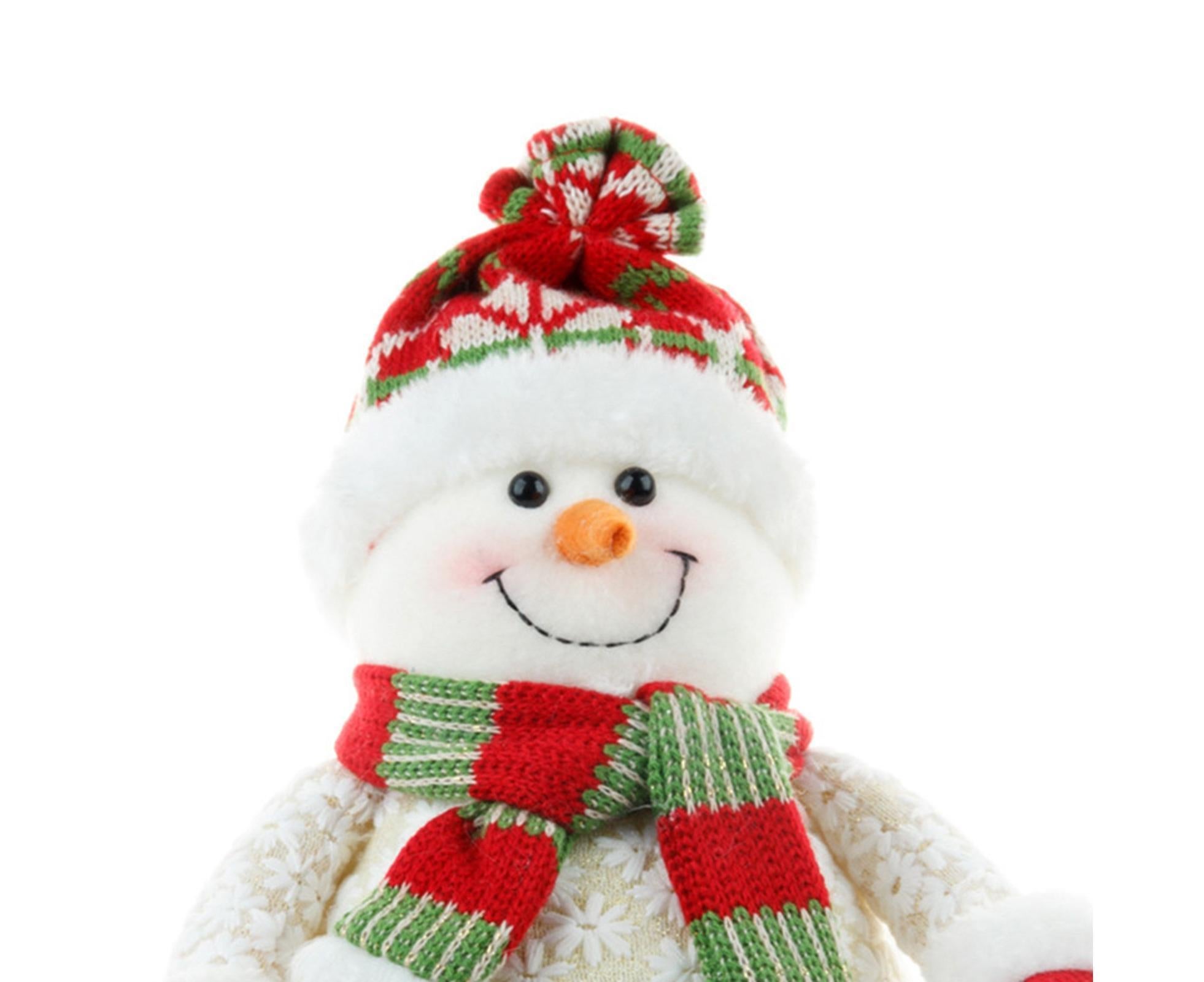 Xmas Snowman Ornament Light Yellow - Image 4