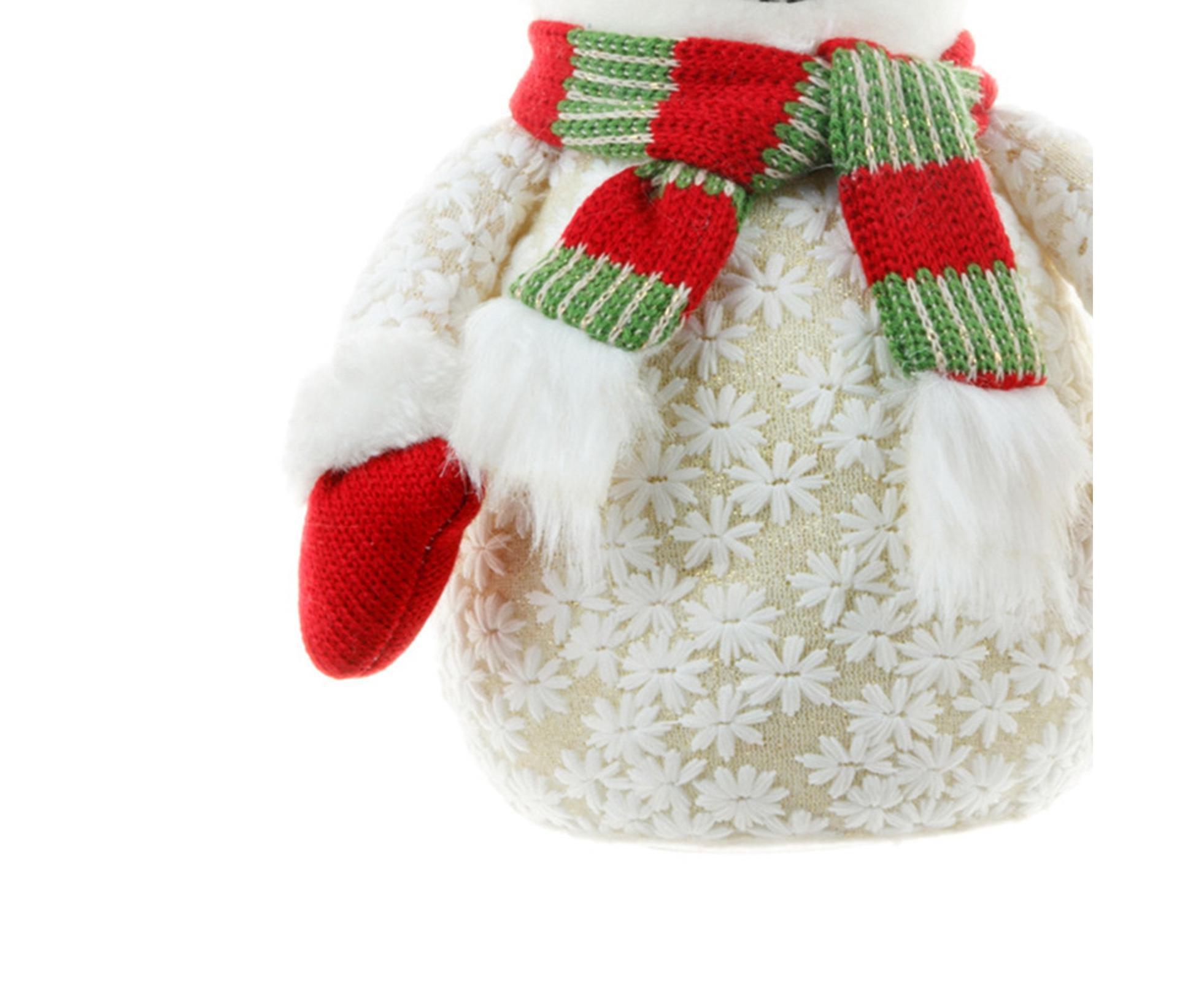 Xmas Snowman Ornament Light Yellow - Image 5