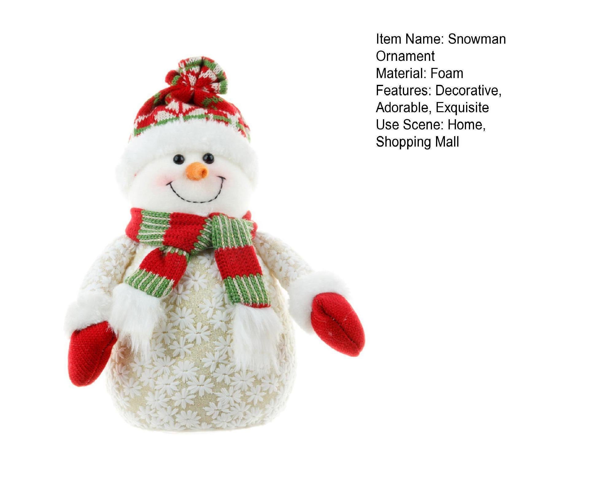 Xmas Snowman Ornament Light Yellow - Image 6