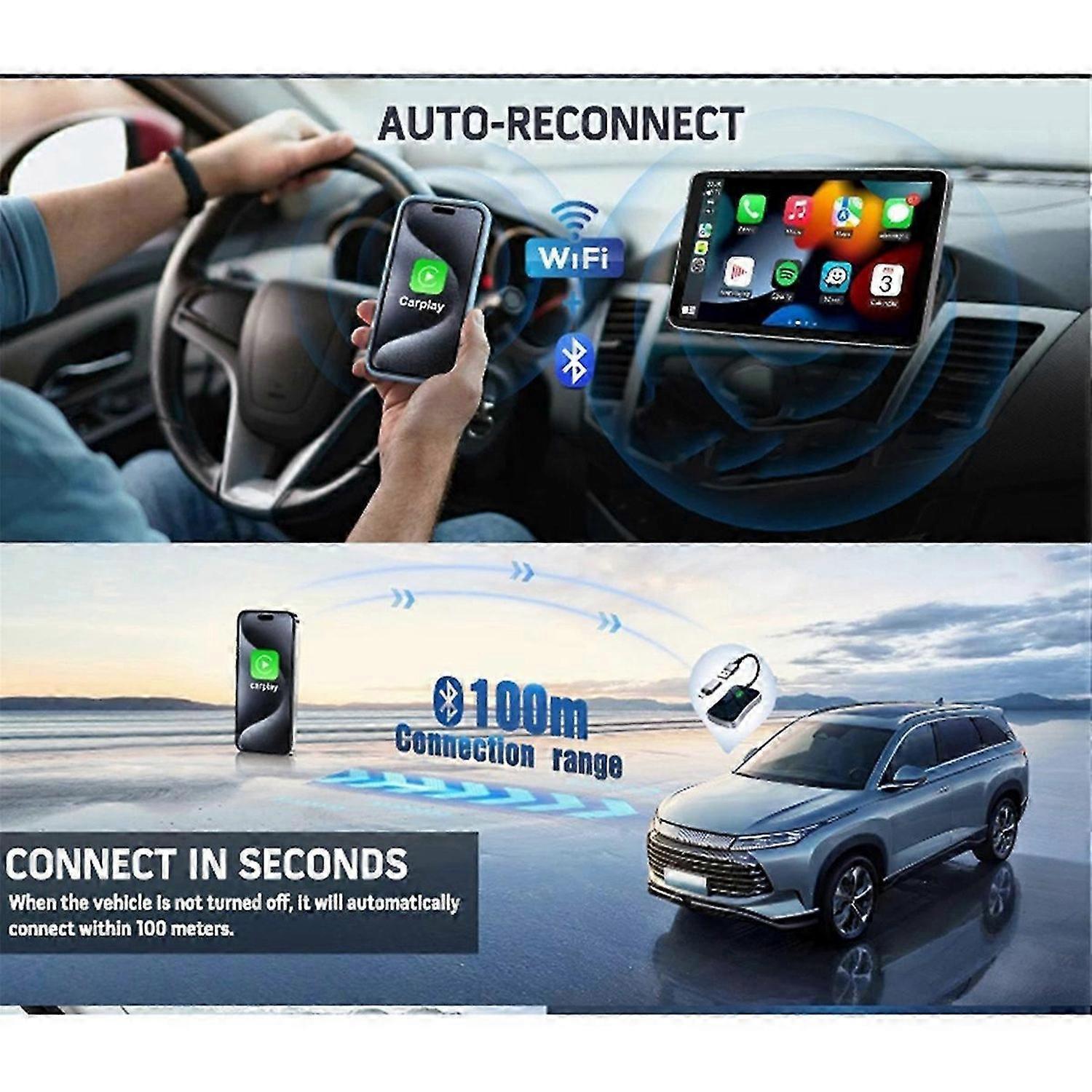 Wireless CarPlay Adapter, Upgrade Wired CarPlay to Wireless Easily - Image 2
