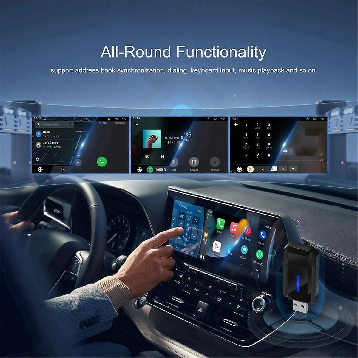 2-in-1 Wireless CarPlay & Android Auto Adapter, Plug & Play Dongle - Image 2