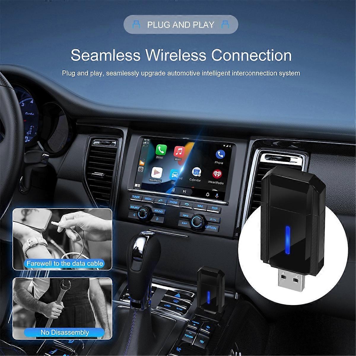 2-in-1 Wireless CarPlay & Android Auto Adapter, Plug & Play Dongle - Image 4