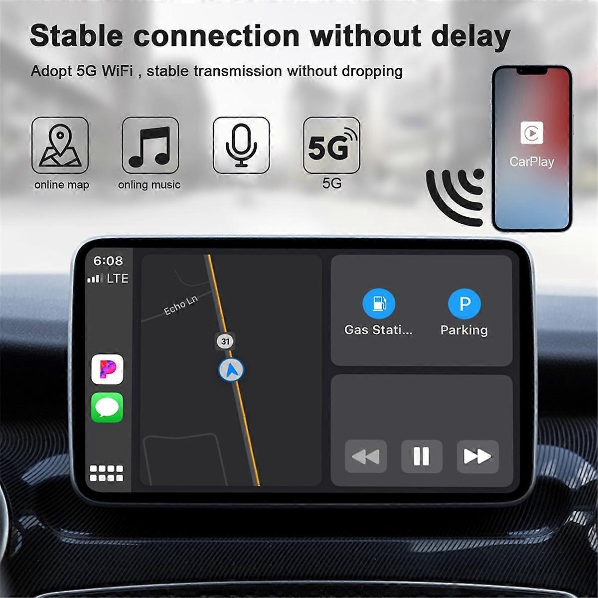 Wireless CarPlay Adapter, Compact Plug & Play Upgrade for CarPlay - Image 2