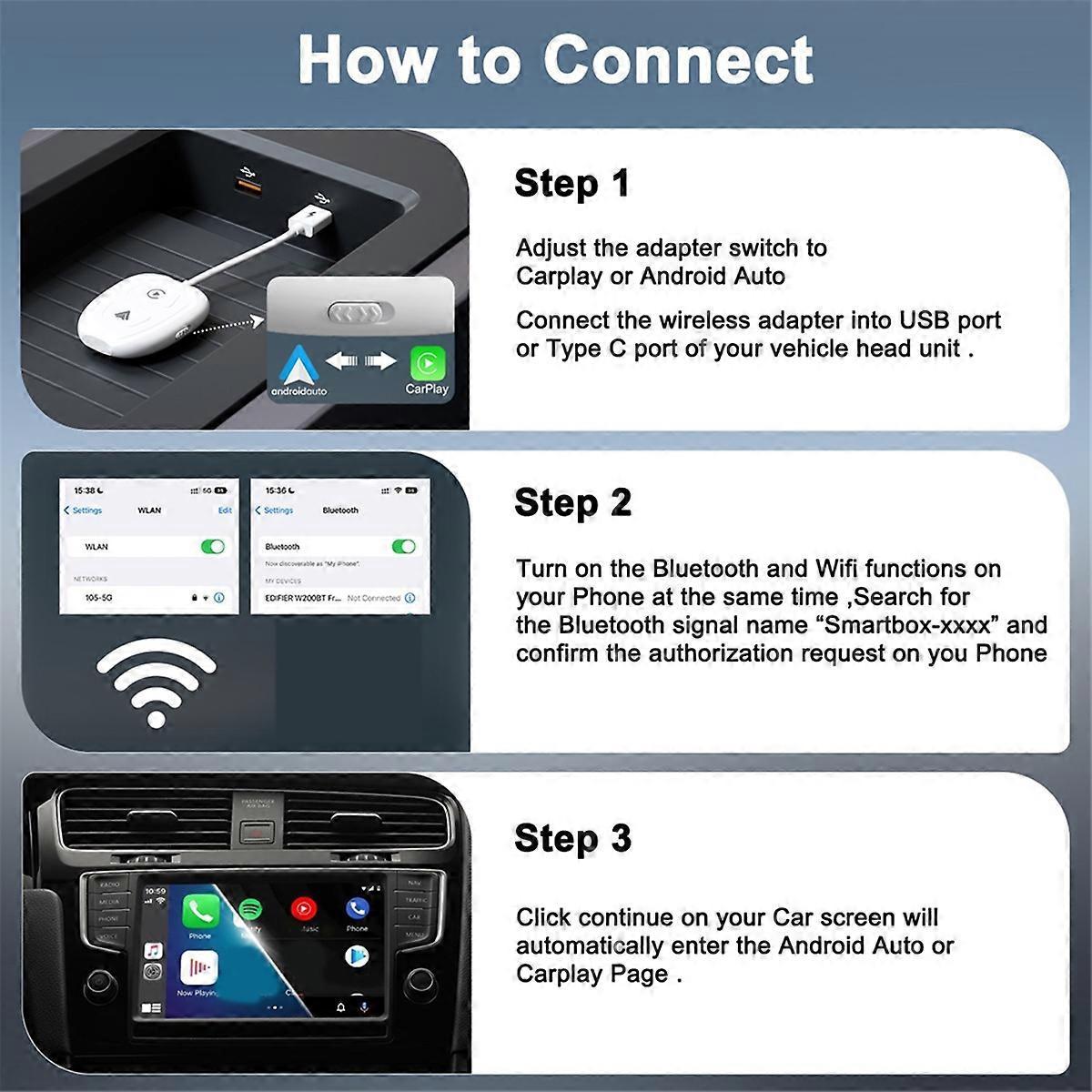 Wireless CarPlay Video Adapter, Smart CarPlay Box Converter - Image 3