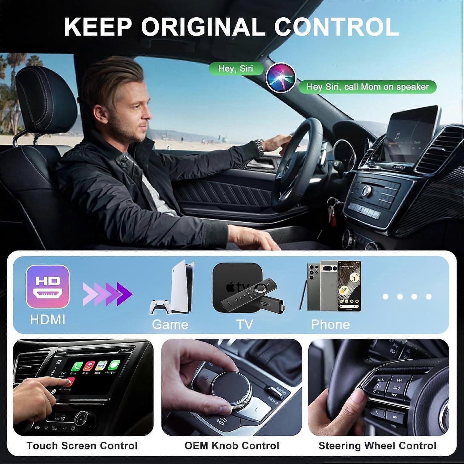 Wireless CarPlay Adapter for iphone, Plug & Play CarPlay Dongle - Image 4